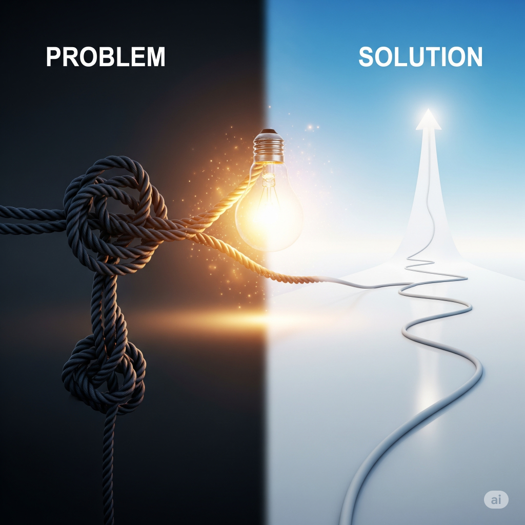 Each problem is an opportunity to create a solution